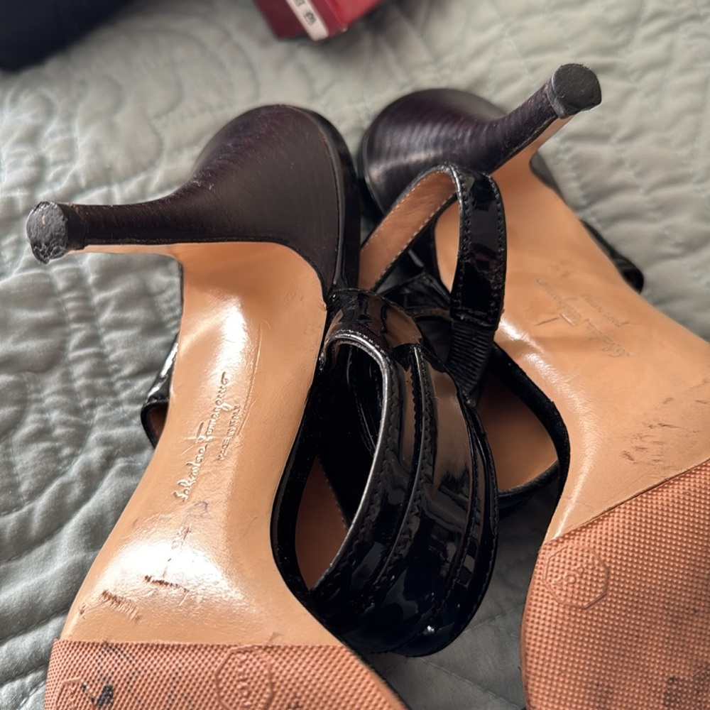 Salvatore Ferragamo Black Women's Heels - Picture 6 of 11